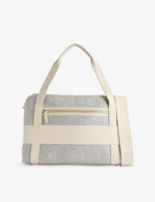 ELEVENTY: Brushed Wool and Leather Duffle Bag