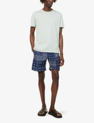 ELEVENTY: Bandana-Print Relaxed-Fit Beach Shorts