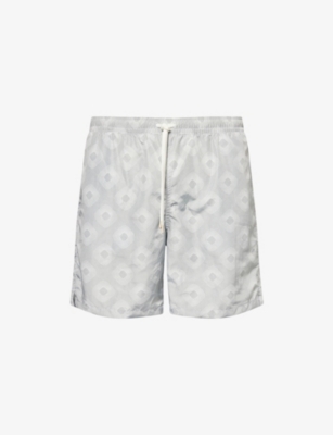 ELEVENTY: Graphic-Print Relaxed-Fit Beach Shorts