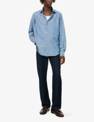 ELEVENTY: Classic Collar Slim-Fit Cotton Shirt