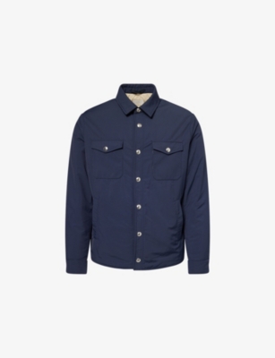 ELEVENTY: Padded Patch-Pocket Woven Jacket