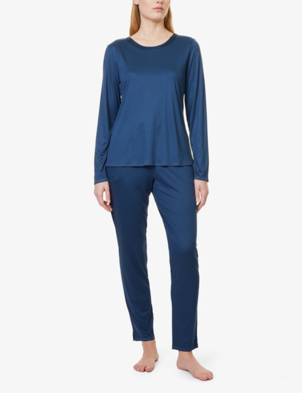 Grand Central tapered-leg silk-blend jersey trousers