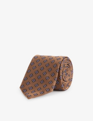 VALENTINO GARAVANI: Valentie micro check-pattern silk tie