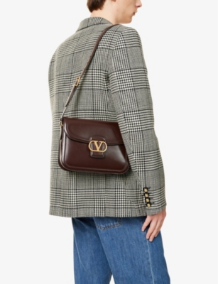 VALENTINO GARAVANI: VLogo leather shoulder bag