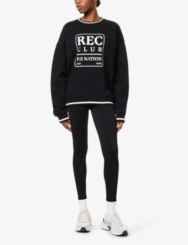 Icon Logo-Print Cotton-Blend Sweatshirt