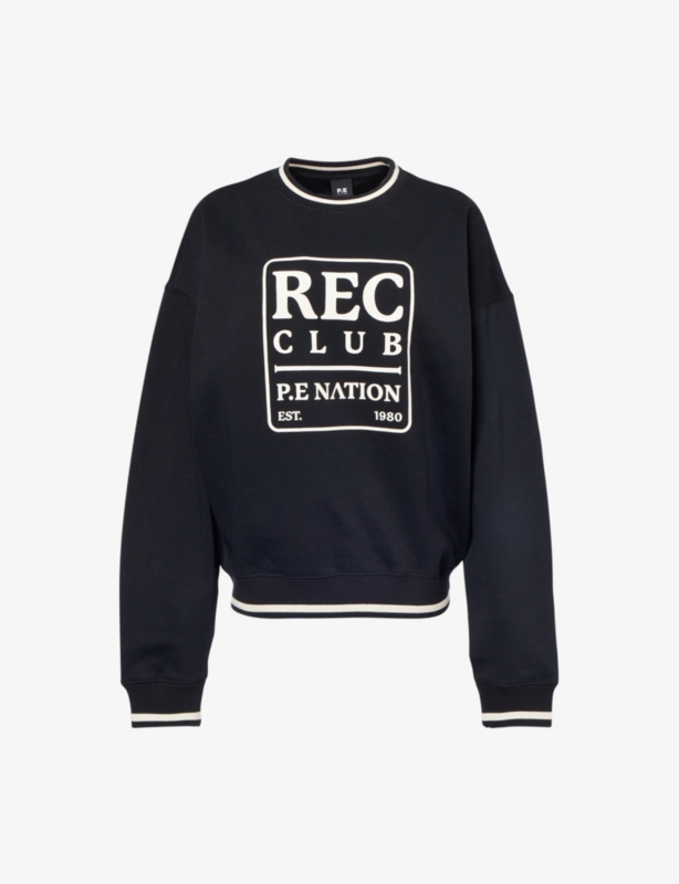 Icon Logo-Print Cotton-Blend Sweatshirt