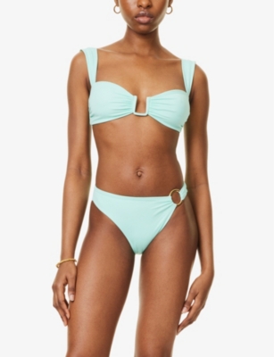 Shop Away That Day Womens Seafoam Cannes U-ring Bikini Top Xs