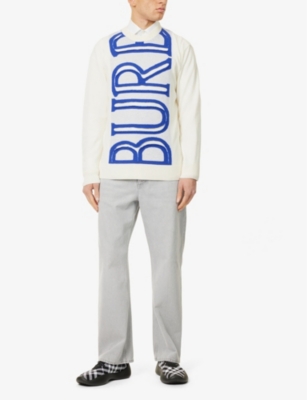BURBERRY: Crewneck knitted regular-fit wool jumper