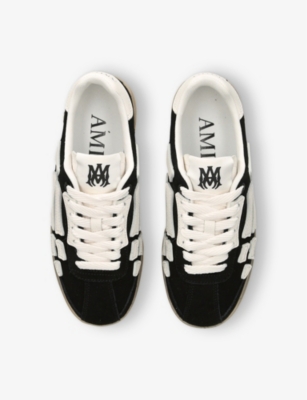AMIRI: Pacific Bones logo-embossed suede low-top trainers
