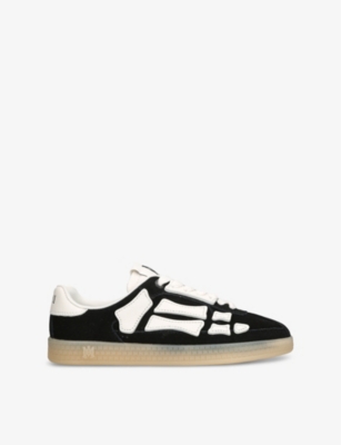 AMIRI: Pacific Bones logo-embossed suede low-top trainers