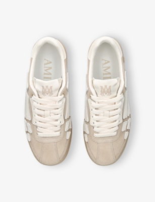AMIRI: Pacific Bones logo-embossed suede low-top trainers