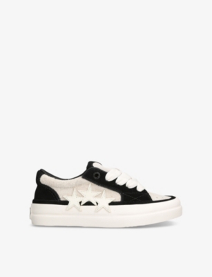 AMIRI: Sunset star-embroidered suede low-top trainers