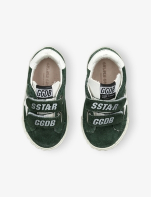 Golden Goose Superstar Touch-strap Sneakers In Green