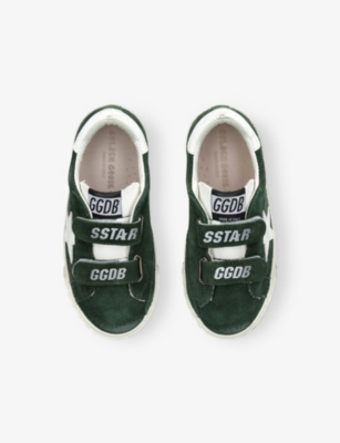 Golden Goose Superstar Touch-strap Sneakers In Green