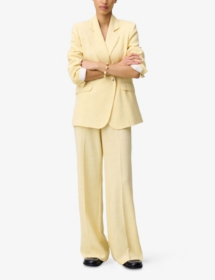 Claudie Pierlot Single-breasted Blazer In Naturels