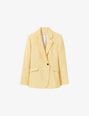 Claudie Pierlot Single-breasted Blazer In Naturels