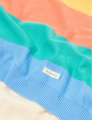 THE BONNIE MOB: Barnacle Stripe-Knit Cotton Cardigan