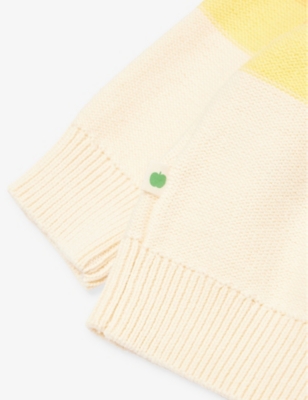 Barnacle Rainbow-Knit Cotton Cardigan 0-24 Months