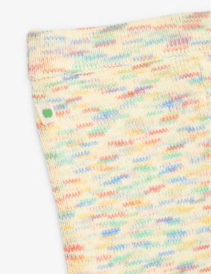 The Bonnie Mob Rcury Space Dye Organic-cotton Knitted Trousers 2-3 Years Rainbow In Rainbow