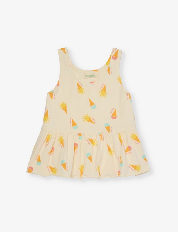 Graphic-Print Frilled Cotton Top 2-7 Years