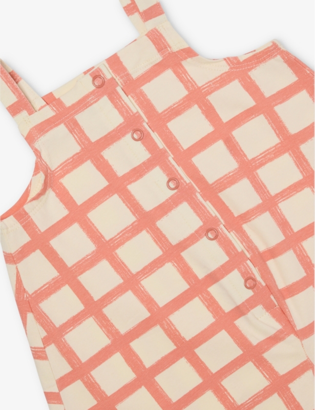 Check-Print Stretch-Cotton Romper 6-24 Months