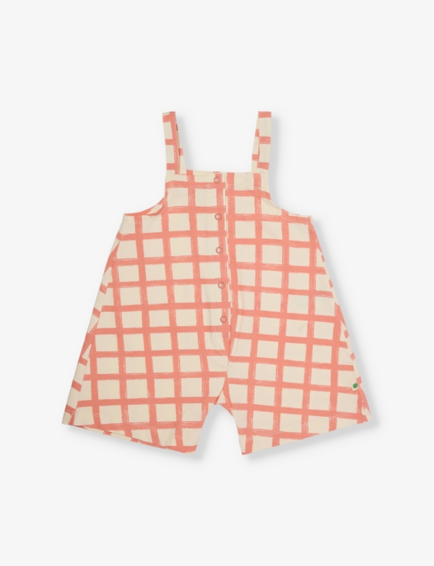 Check-Print Stretch-Cotton Romper 6-24 Months