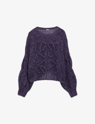 LOEWE: Anagram relaxed-fit mohair-blend jumper