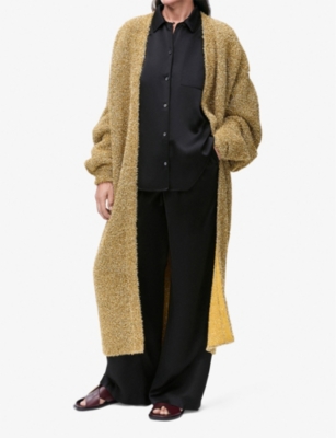LOEWE: Straight-leg drawstring-waist satin trousers