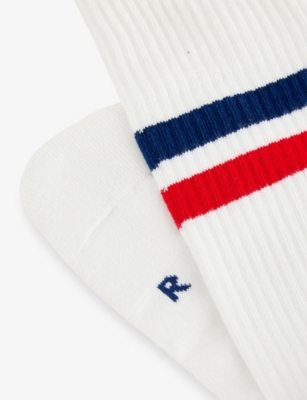 FALKE: Dynamic Stripe-Trim Stretch-Cotton Socks