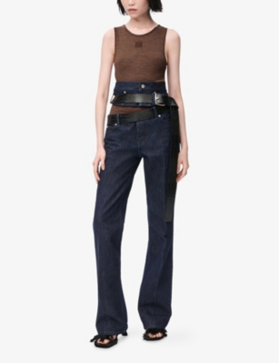 LOEWE: Anagram-Embroidered Slim-Fit Stretch-Knit Tank