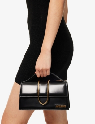 JACQUEMUS: Le Grand Bambino Leather Top-Handle Bag