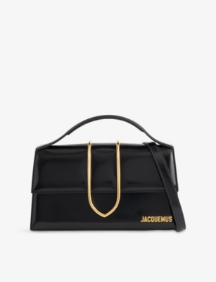 JACQUEMUS: Le Grand Bambino Leather Top-Handle Bag