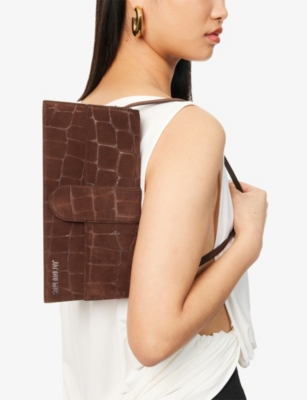JACQUEMUS: Le Bambino Long Suede Shoulder Bag