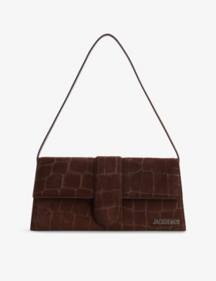 JACQUEMUS: Le Bambino Long Suede Shoulder Bag