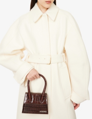 JACQUEMUS: Le Chiquito Croc-Embossed Leather Top-Handle Bag