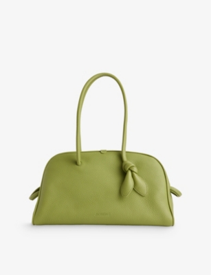 JACQUEMUS WOMENS GREEN 2 THE TURISMO LEATHER TOP-HANDLE BAG