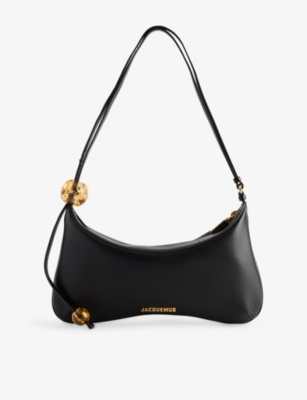 JACQUEMUS: Le Bisou Perle Large Leather Shoulder Bag