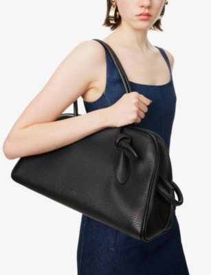 Jacquemus Womens Le Grand Turismo Leather Top-handle Bag Black In Black