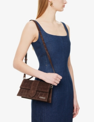 Jacquemus Womens Dark Brown Le Grand Bambino Leather Top-handle Bag In Dark Brown