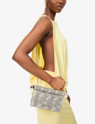 JACQUEMUS: Rond Carré Small Leather Clutch Bag
