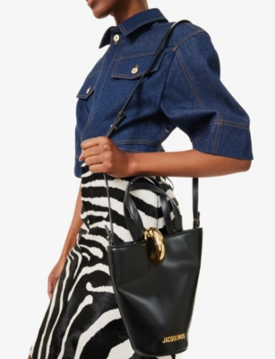 Jacquemus The Mini Bucket Bag Handles In Black