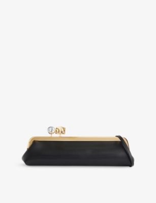 JACQUEMUS: La Pochette Salon Leather Clutch Bag