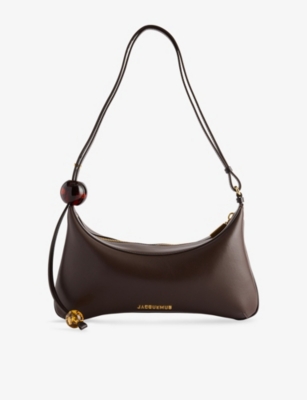JACQUEMUS: Le Bisou Perle Large Leather Shoulder Bag