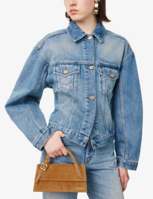 Jacquemus Womens Camel Le Chiquito Long Bouclé Leather Top-handle Bag In Camel