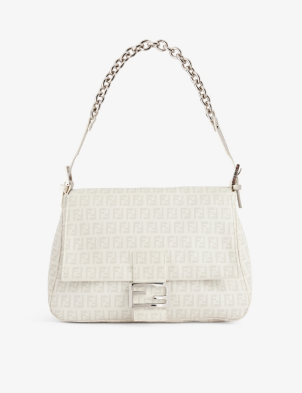 Pre-Loved Fendi Zucchino Spalmati Mamma Coated-Canvas Shoulder Bag