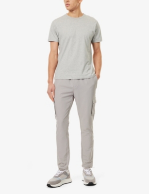 ARNE: Technical hook-and-loop-tape-pockets tapered-leg regular-fit stretch-woven trousers