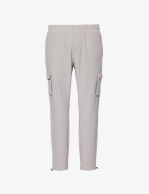 ARNE: Technical hook-and-loop-tape-pockets tapered-leg regular-fit stretch-woven trousers
