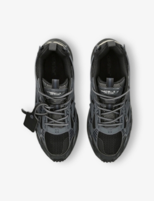 Off-white Mens Black Be Right Back Mixed-textile Low-top Trainers In Black