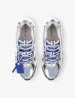 OFF-WHITE C/O VIRGIL ABLOH: Be Right Back Mixed-Textile Low-Top Trainers