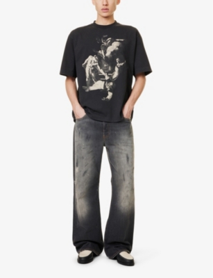 OFF-WHITE C/O VIRGIL ABLOH: Regular-fit graphic-print cotton-jersey T-shirt